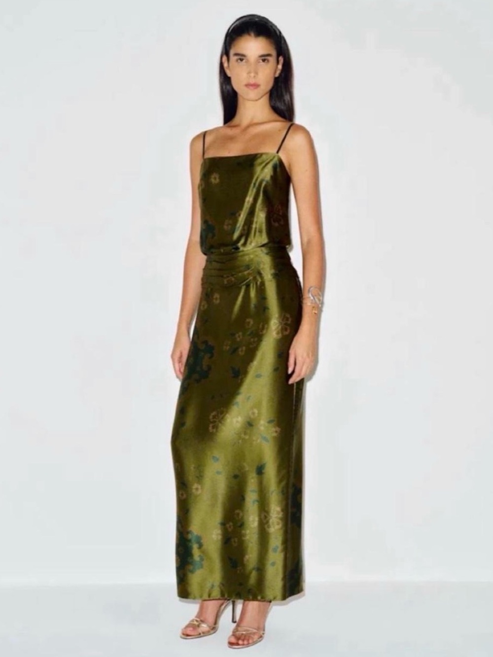 Reformation Ophelia Silk Dress